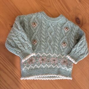 Zara cable knit sweater 12-18 months